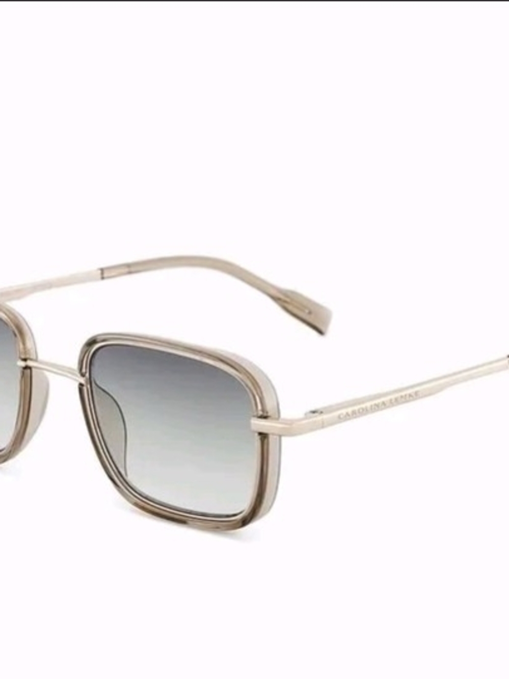 Carolina Lemke Of Berlin  Sunglasses in Light Beige with Gray Gradient Lenses